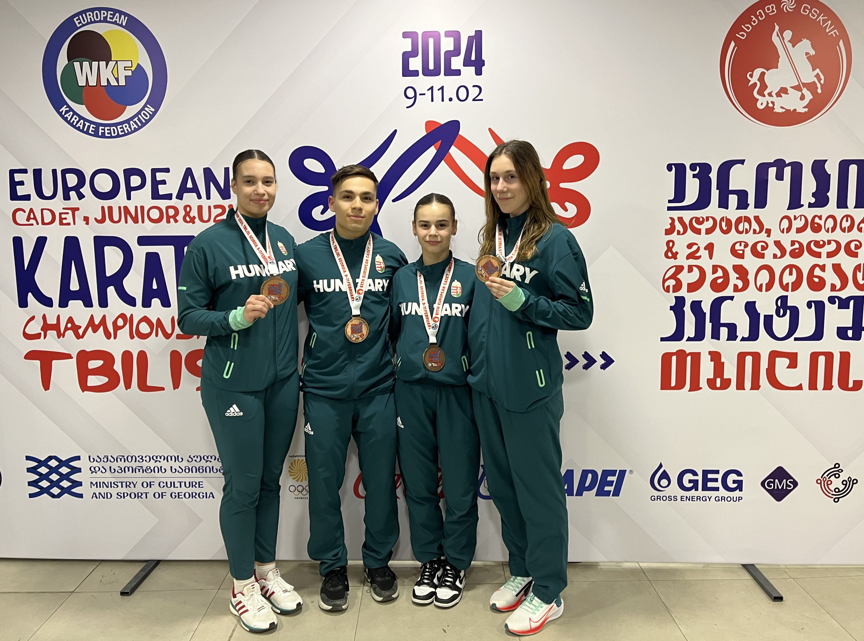 Négy magyar érem a korosztályos karate Eb-n