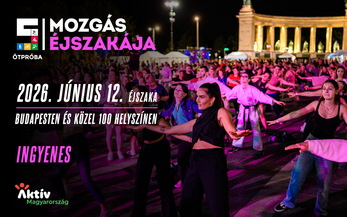 Mozgás Éjszakája 2026 – Ingyenes nyárindító sportfesztivál!